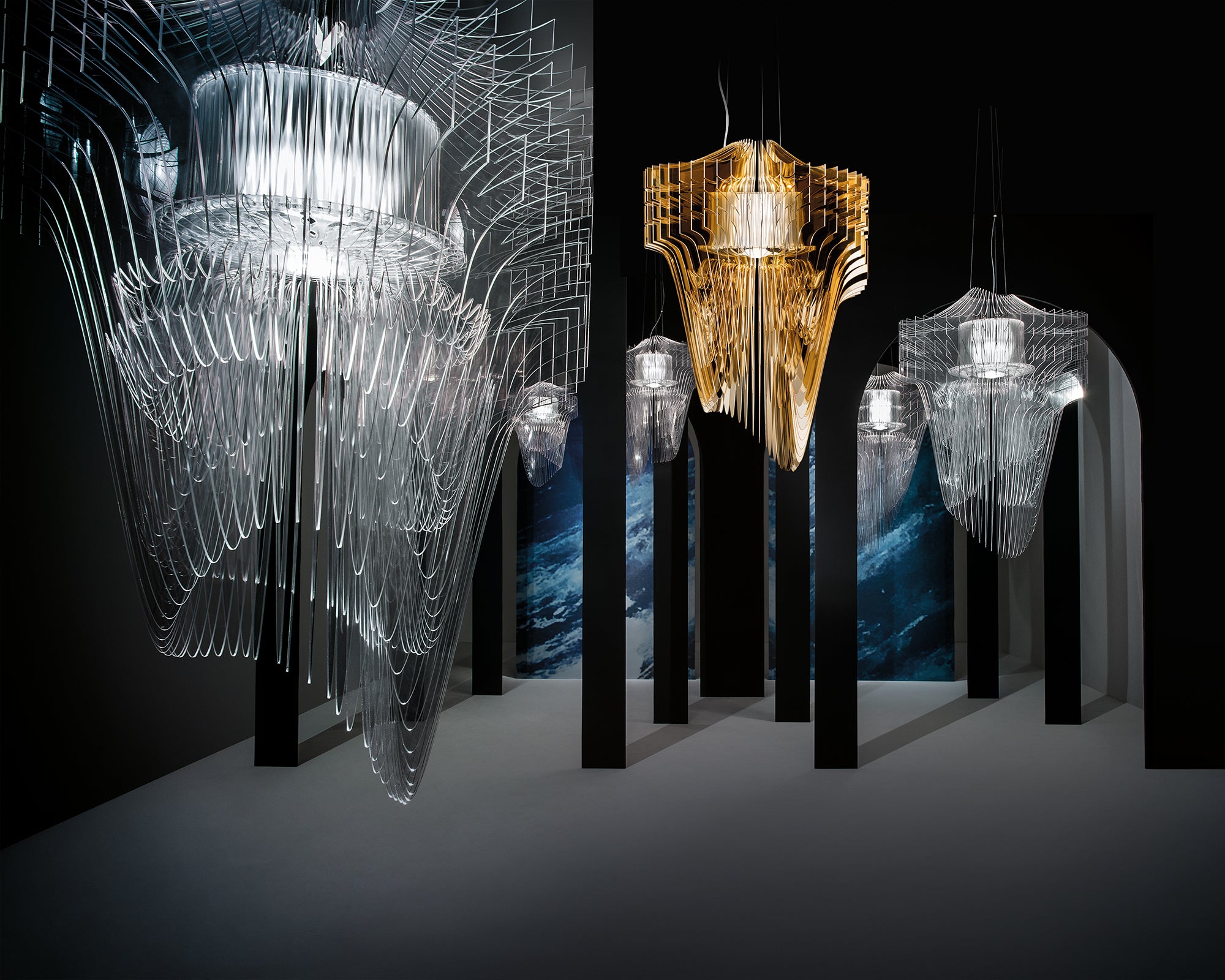 Zaha Hadid Design | Aria Chandelier for Slamp