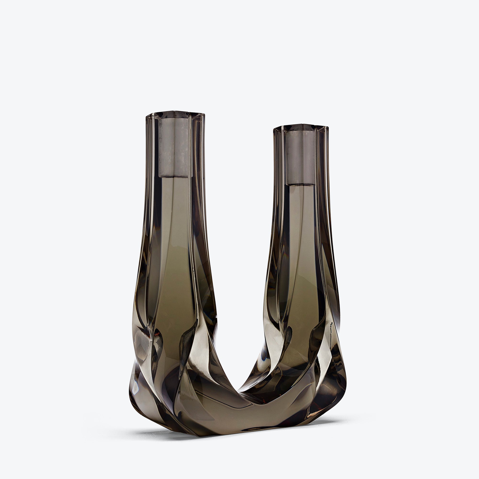 Braid Double Candle Holder — H 30 cm