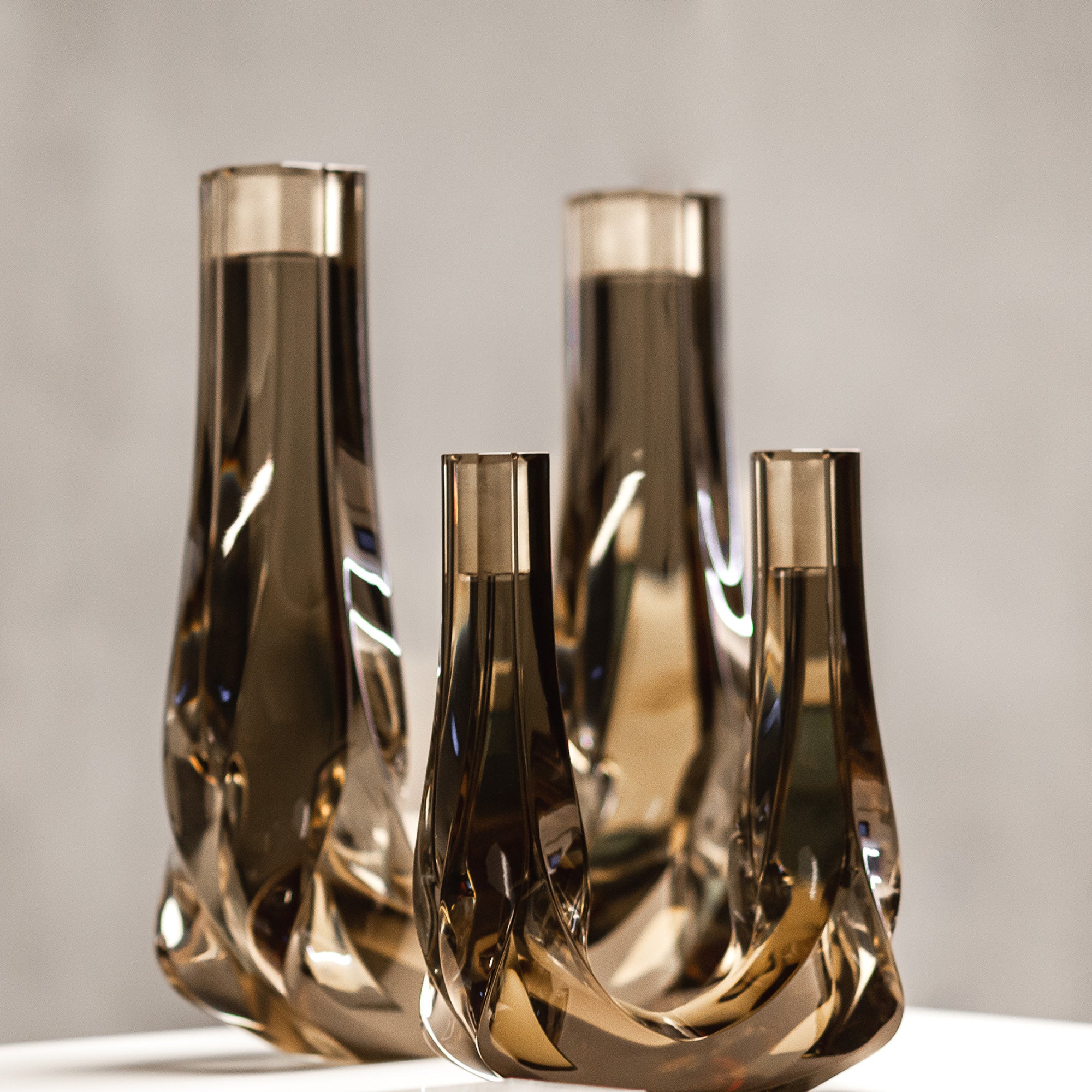 Braid Double Candle Holder — H 47.5 cm
