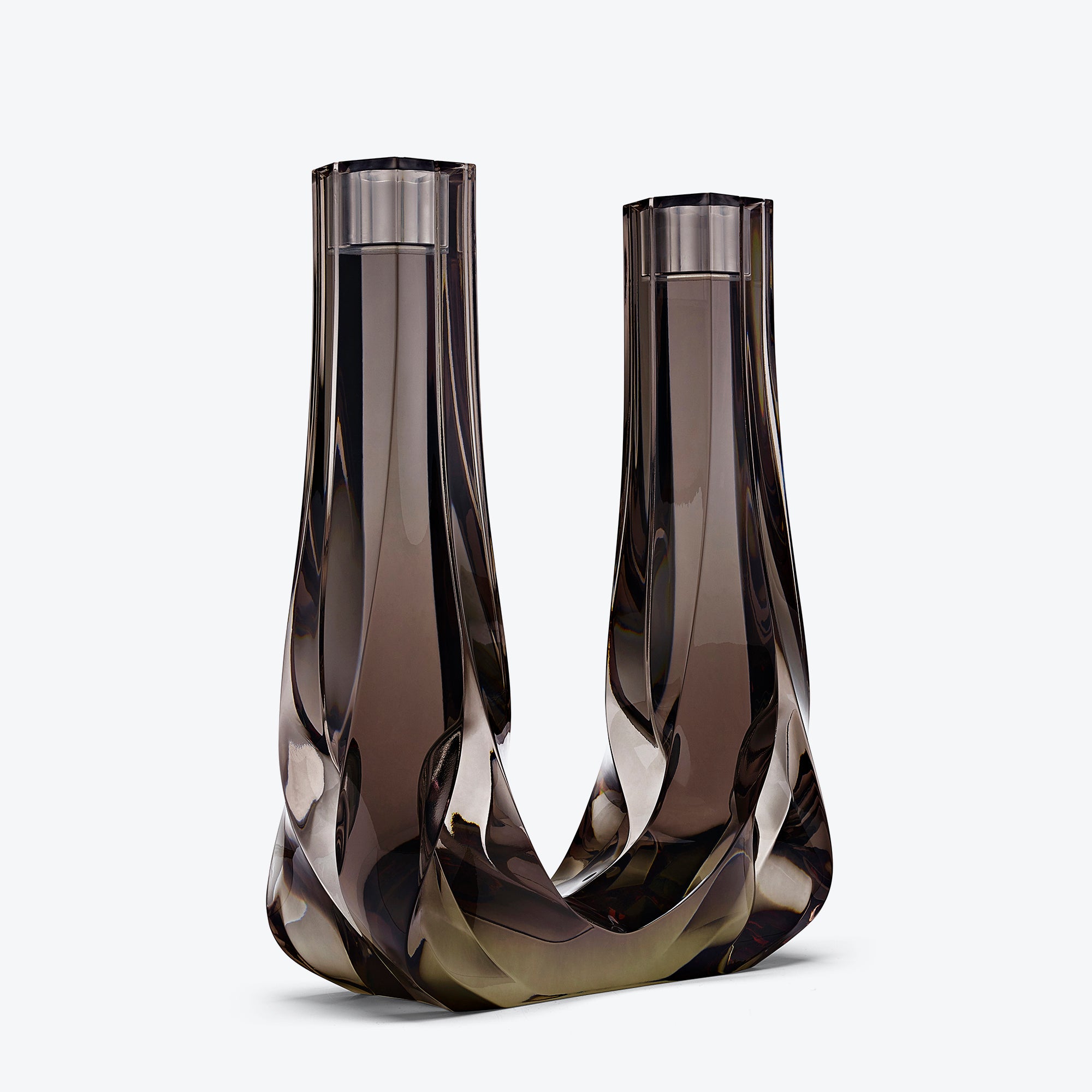 Braid Double Candle Holder — H 47.5 cm